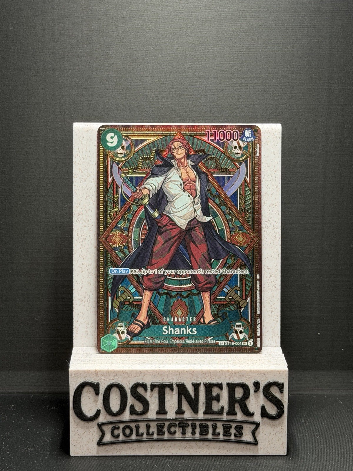 Shanks (SP) ST16-004 One Piece A Fist of Divine Speed Foil English NM-