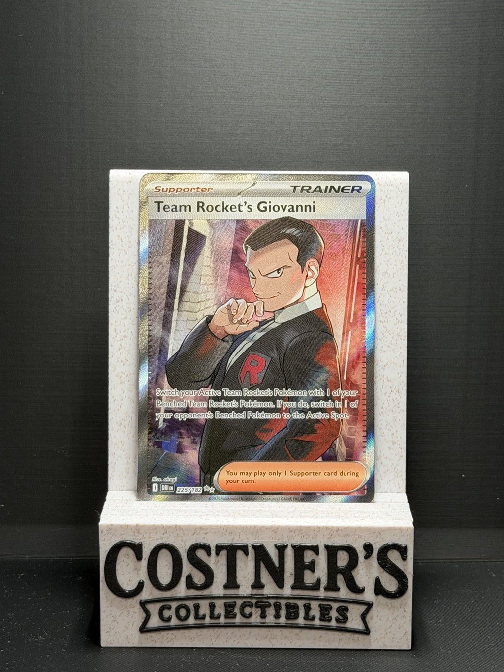 Team Rocket's Giovanni 225/182 Full Art Pokémon Sv10: Destined Rivals Holo