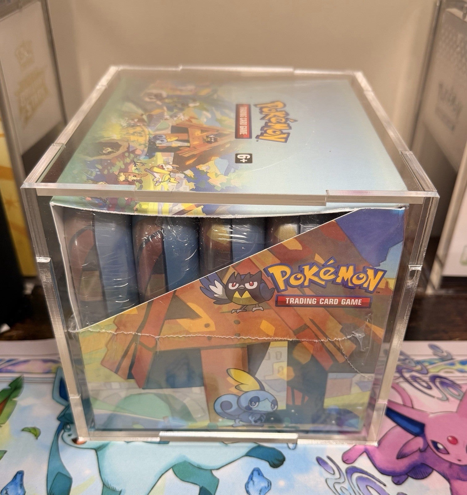 Pokemon TCG: Galar Pals Mini Tin Sealed Display Box - 10 Tins Case Included