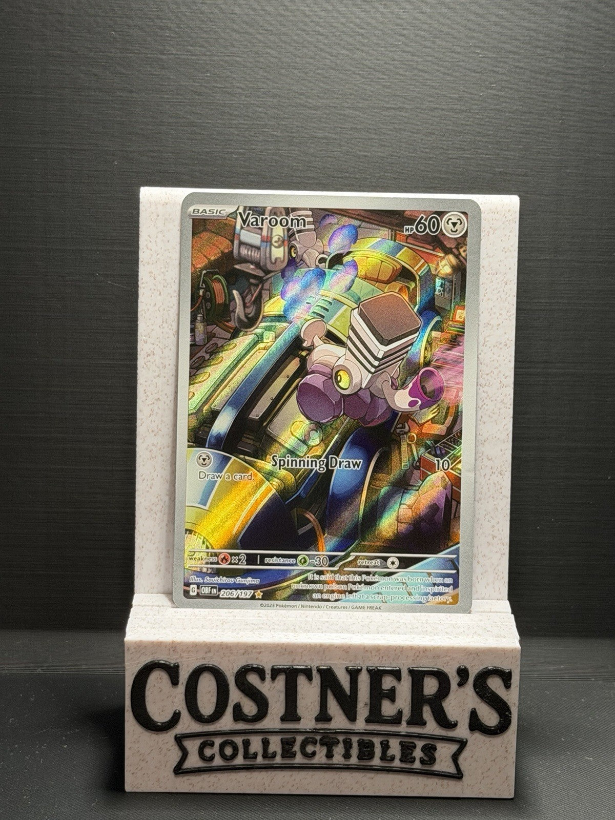 Varoom 206/197 Pokemon SV03: Obsidian Flames Holo