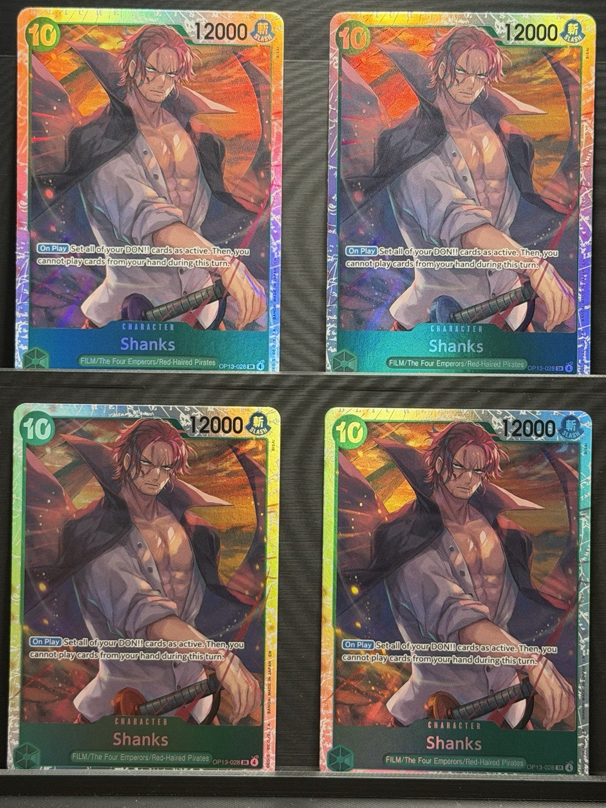 X4 Shanks OP13-028 SR Playset One Piece Carrying on His Will Foil English