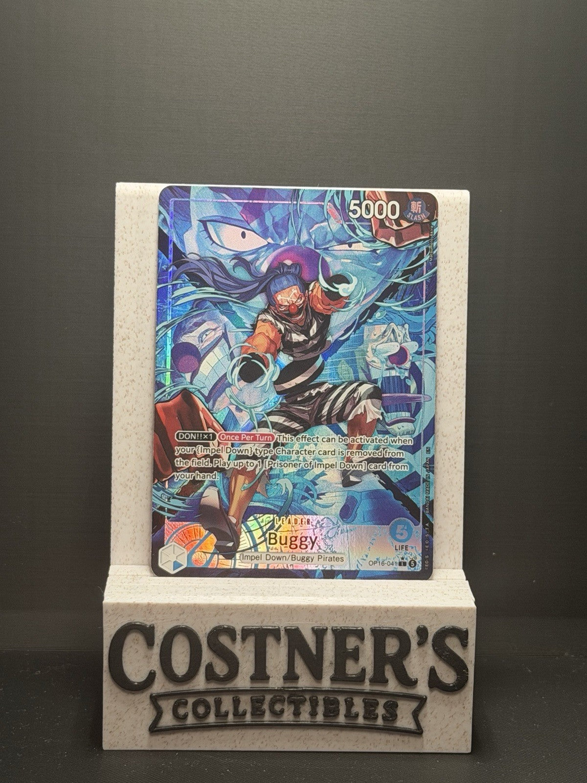 Buggy (Alternate Art Leader) OP16-041 One Piece  The Time of Battle English
