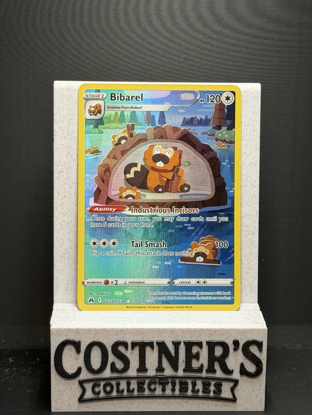 Bibarel GG25/GG70 Pokemon SWSH: Crown Zenith: Galarian Gallery Holo