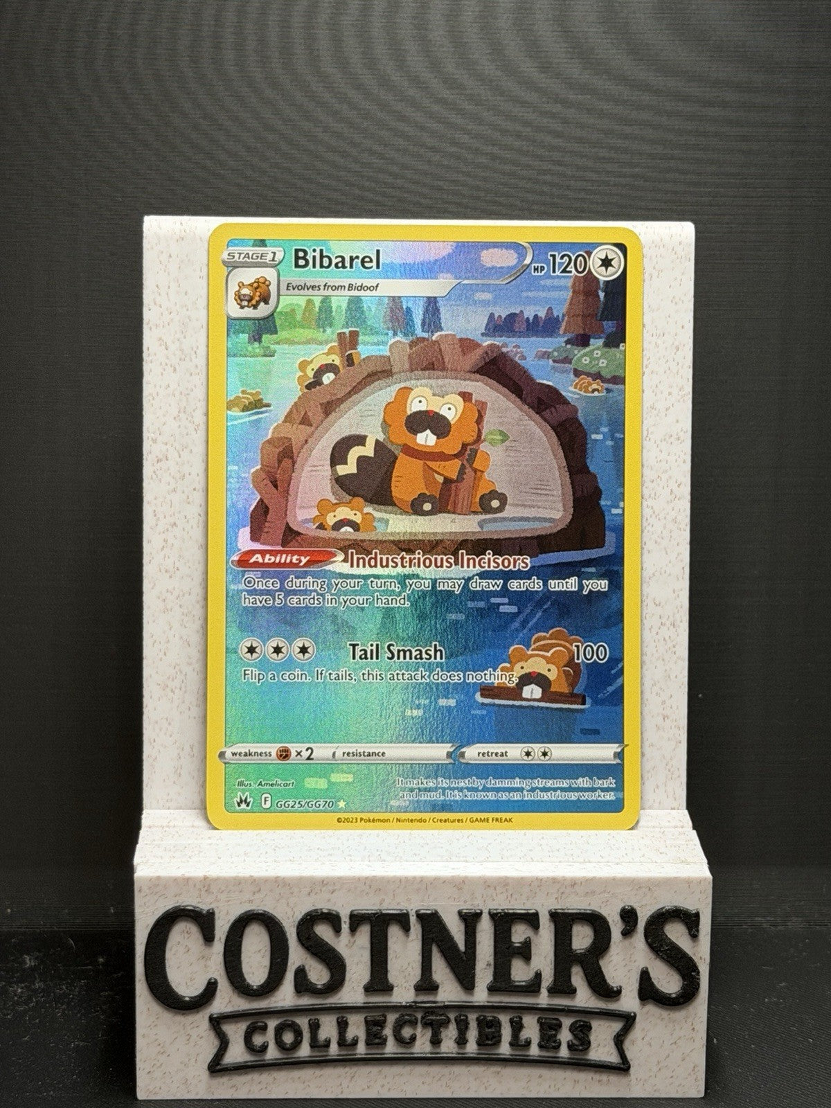 Bibarel GG25/GG70 Pokemon SWSH: Crown Zenith: Galarian Gallery Holo