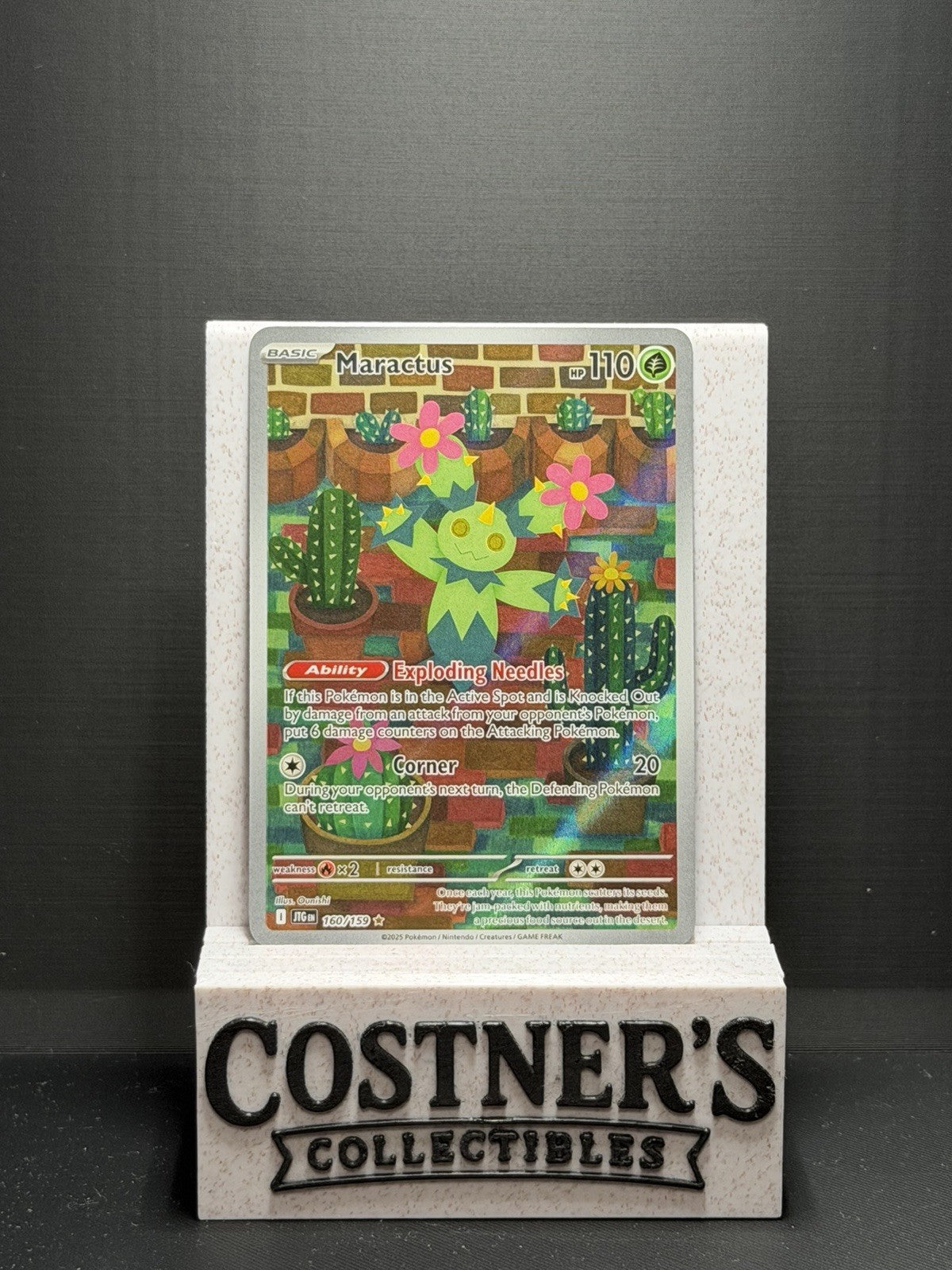 Maractus 160/159 Illustration Rare Pokemon Sv09: Journey Together Holo