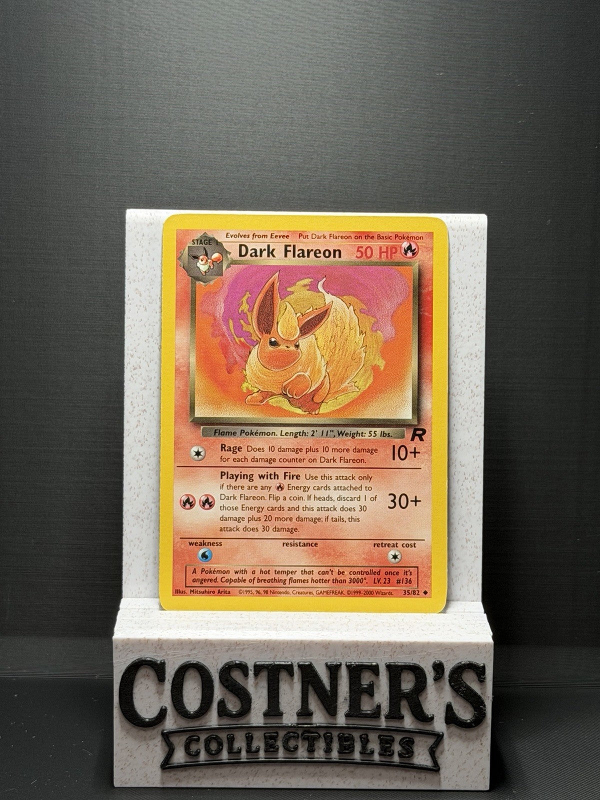 Dark Flareon 35/82 Pokemon Team Rocket Regular MP