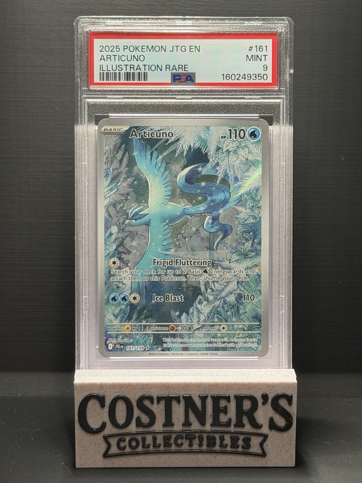 PSA 9 Articuno 161/159 Pokemon Sv09: Journey Together Holo