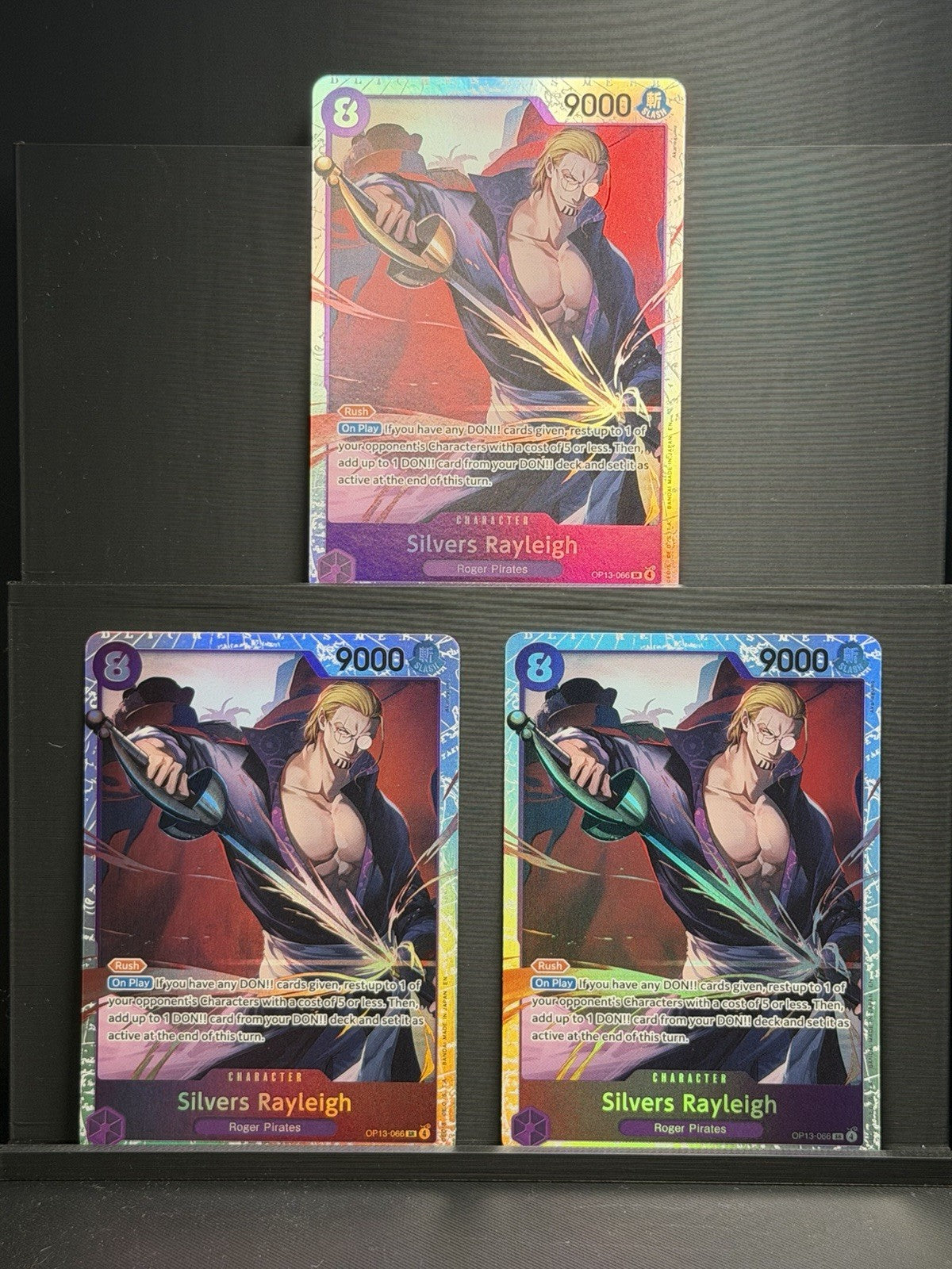 Silvers Rayleigh OP13-066 SR X3 One Piece  Carrying On His Will Foil English