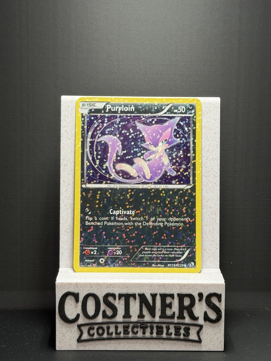 Purrloin RC13/RC25 Pokémon Legendary Treasures: Radiant Collection Holo LP+