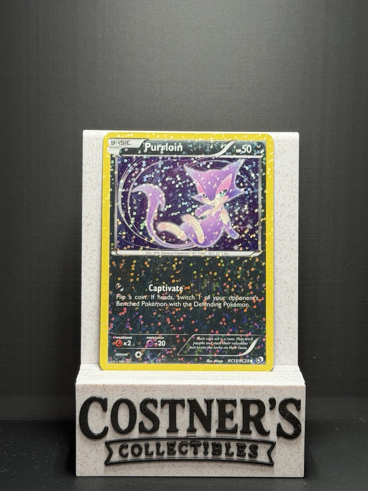 Purrloin RC13/RC25 Pokémon Legendary Treasures: Radiant Collection Holo LP+
