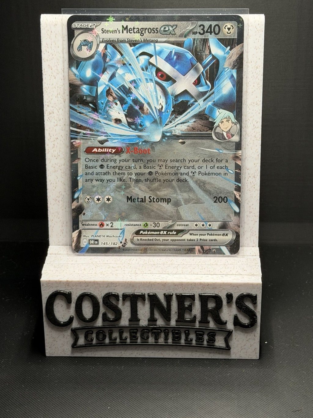 Steven's Metagross ex 145/182 Double Rare Pokémon Sv10: Destined Rivals Holo