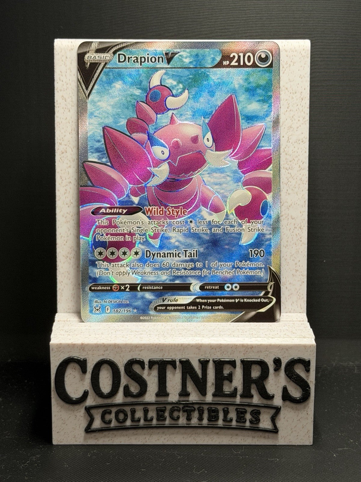Drapion V (Full Art) 182/196 Pokémon Swsh11: Lost Origin Holo