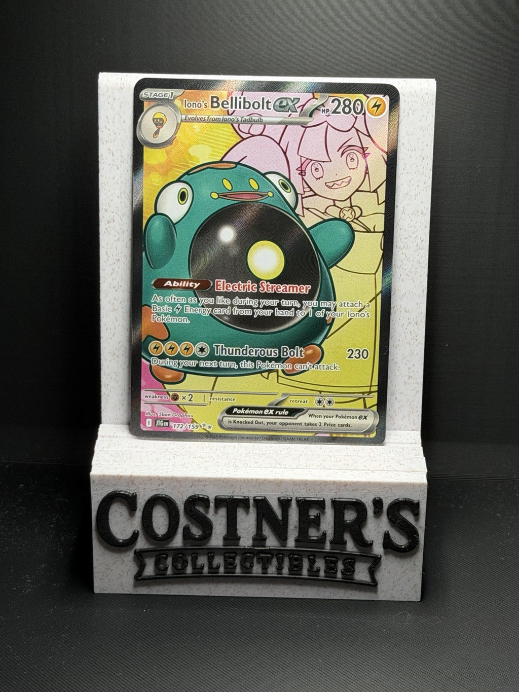 Iono's Bellibolt ex 172/159 Full Art Pokémon Sv09: Journey Together Holo