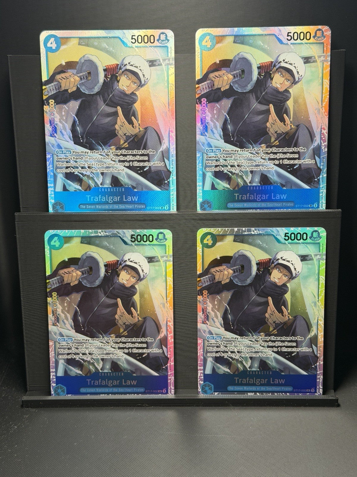 X4 Trafalgar Law - ST17-002 (Reprint) Play Set One Piece PRB02 -The Best Eng
