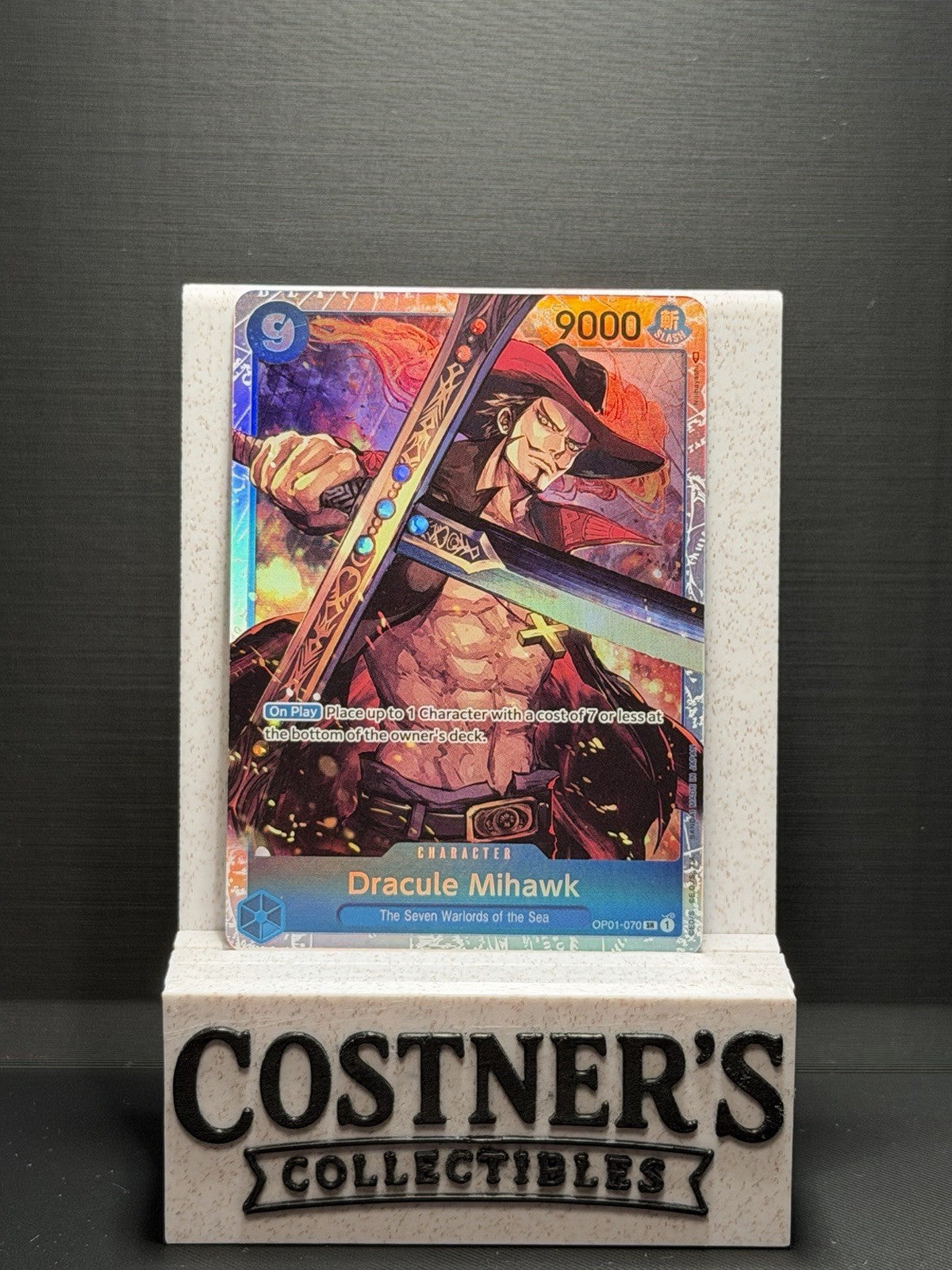Dracule Mihawk OP01-070 SR One Piece Romance Dawn Foil English
