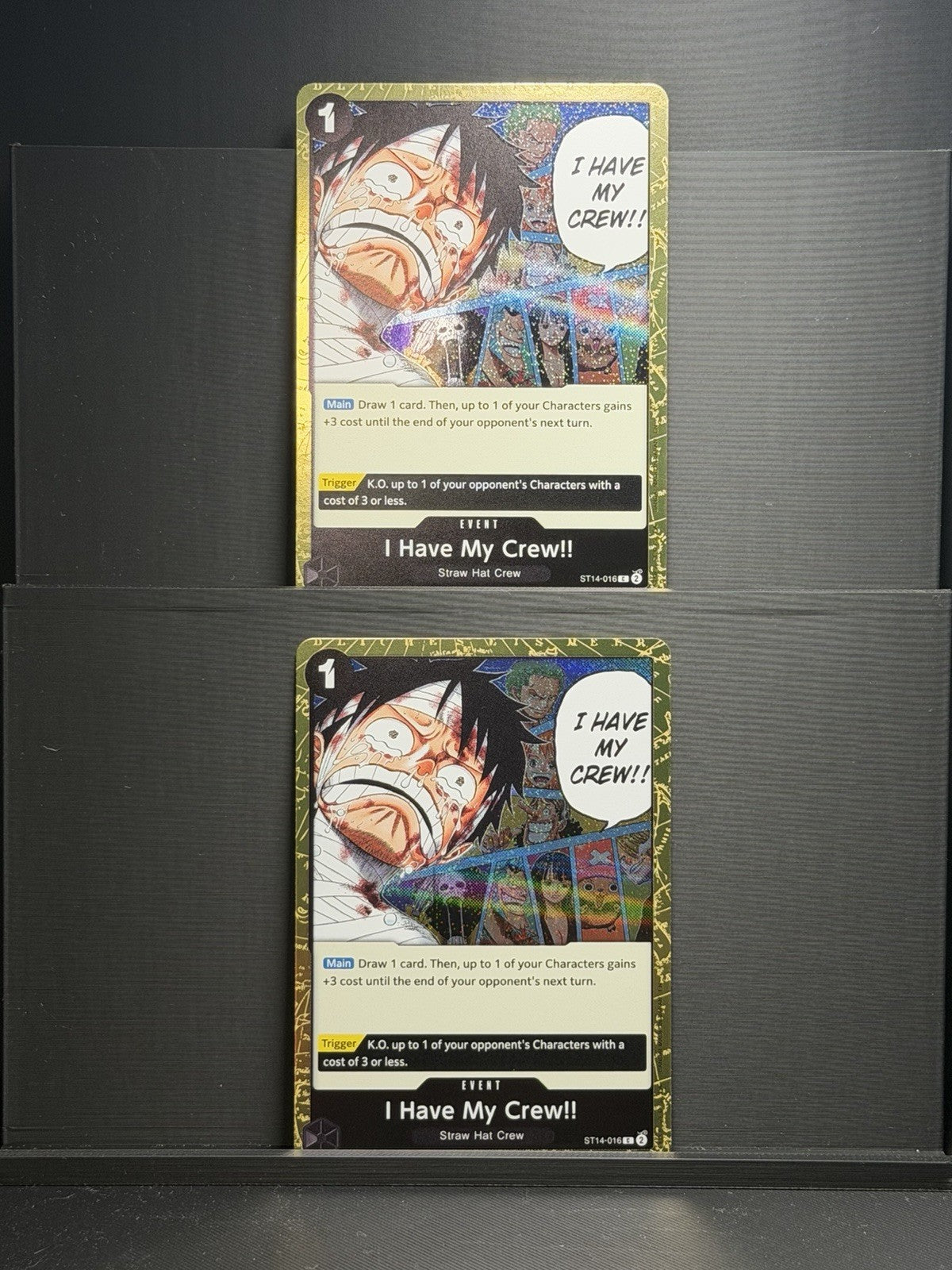 I Have My Crew!! (Pirate Foil) ST14-016 X2 One Piece PRB02 -The Best English