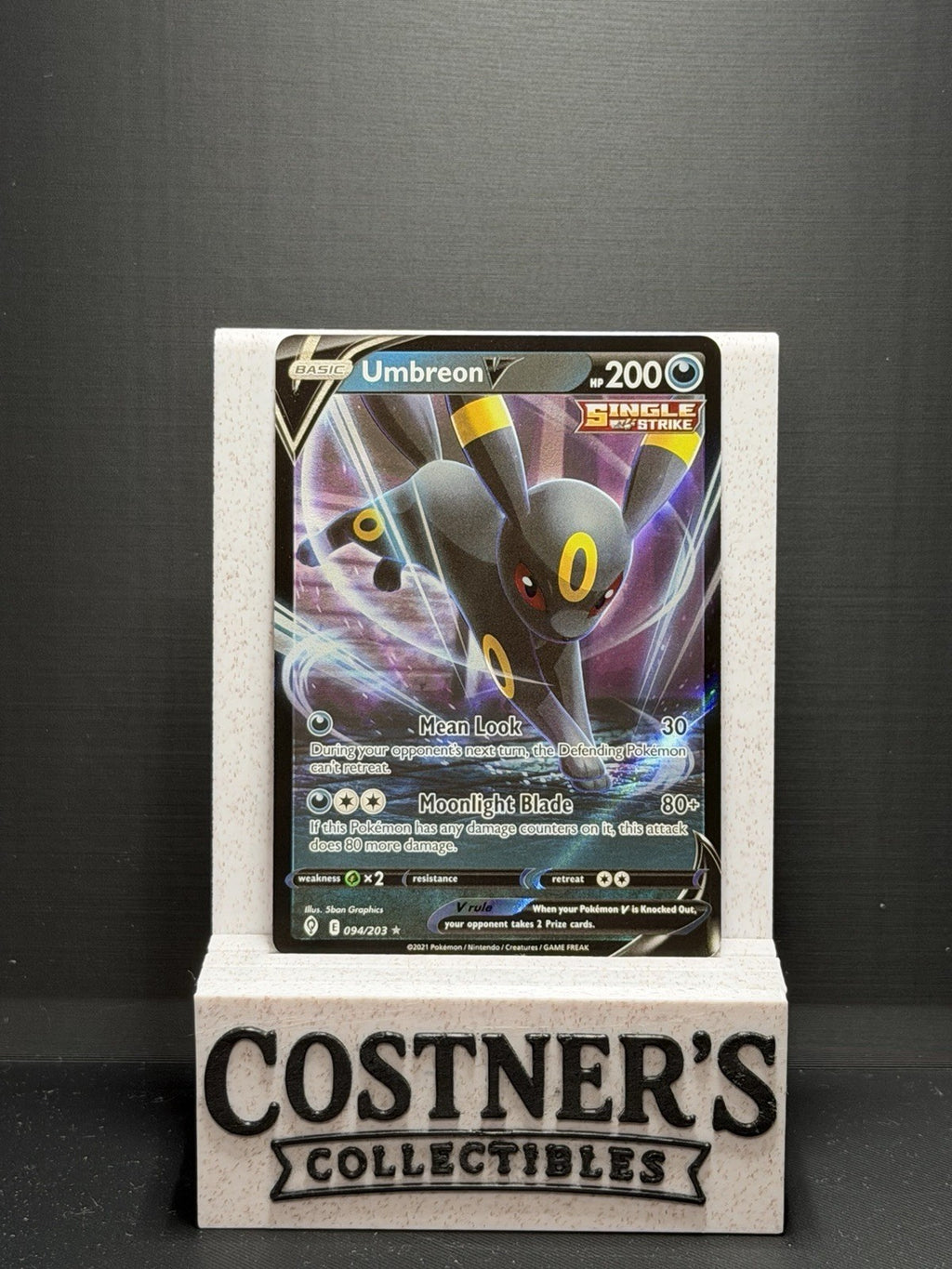 Umbreon V 094/203 Pokemon SWSH07: Evolving Skies Holo
