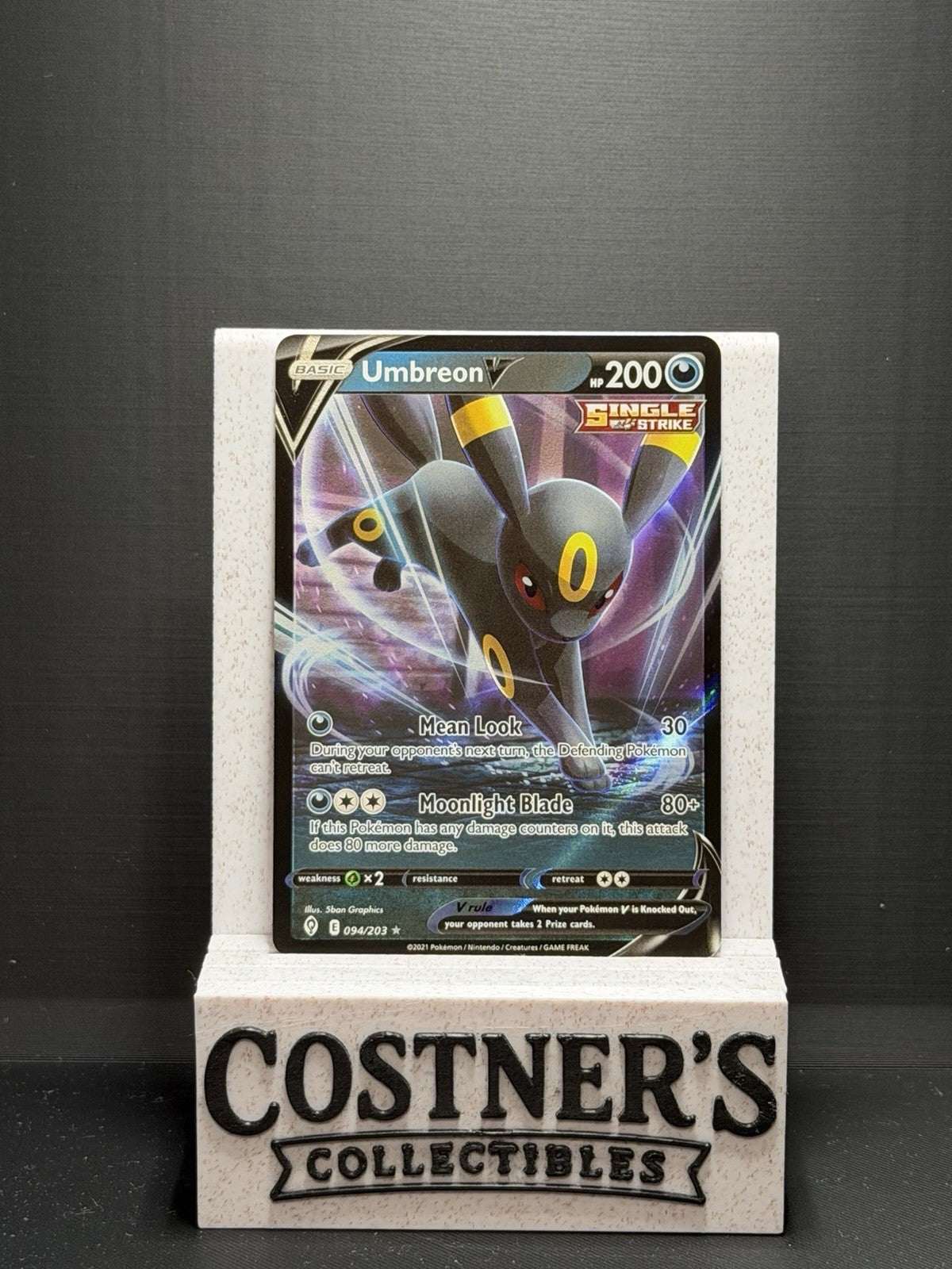 Umbreon V 094/203 Pokemon SWSH07: Evolving Skies Holo