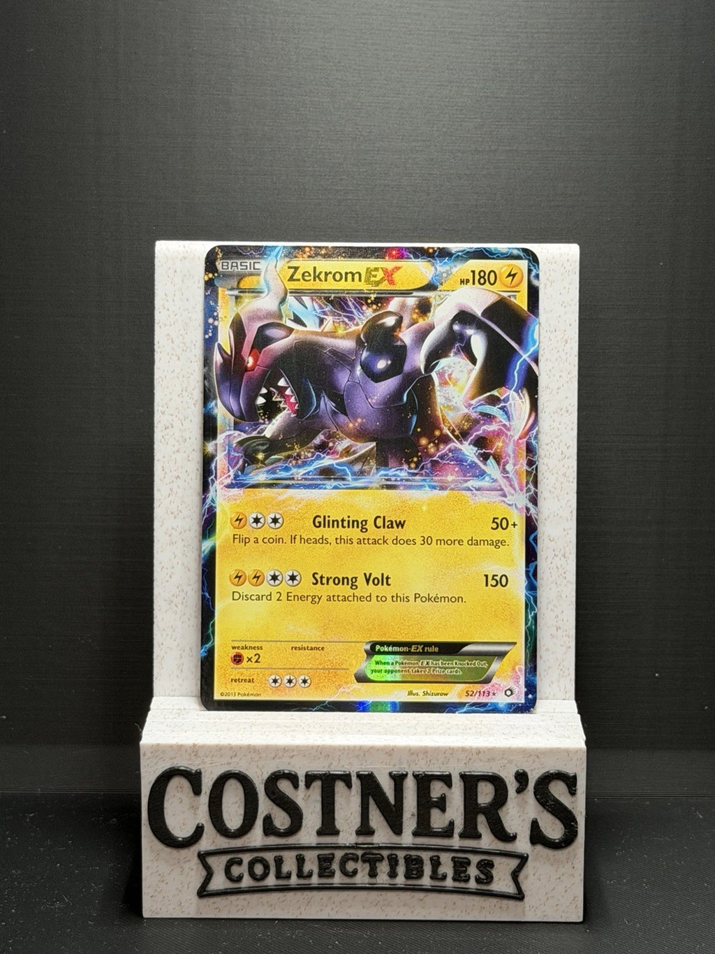 Zekrom EX 52/113 Pokemon Legendary Treasures Holo LP