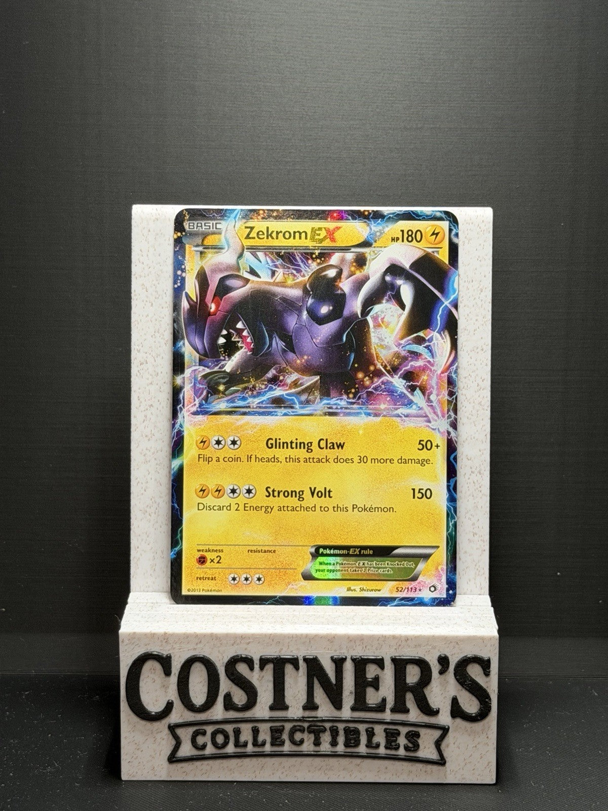 Zekrom EX 52/113 Pokemon Legendary Treasures Holo LP