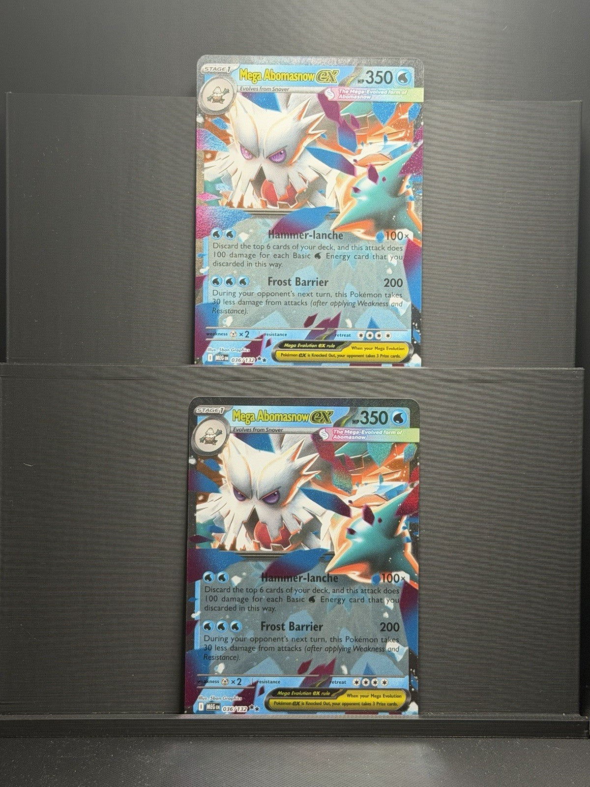 Mega Abomasnow ex 036/132 X2 Pokemon Me01: Mega Evolution Holo