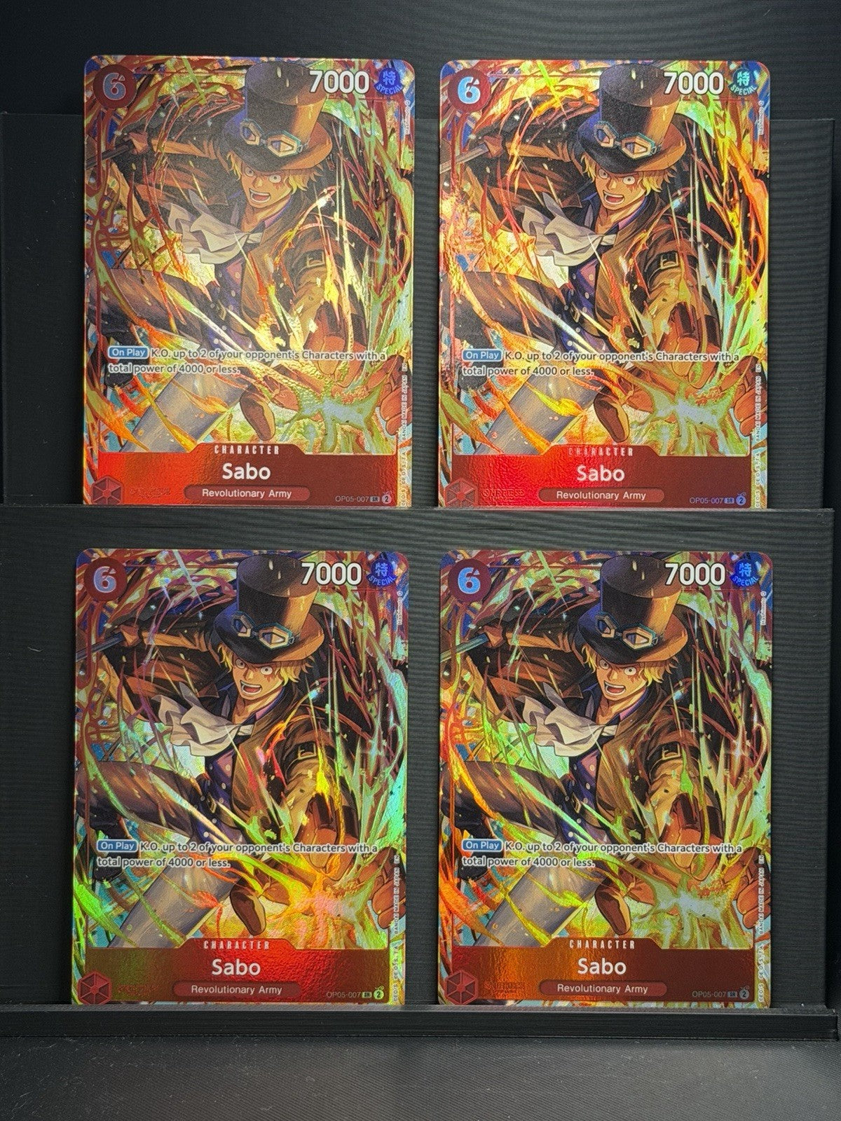 Sabo (Illustration Box Vol.5) OP05-007 Playset/X4 One Piece Promotion Cards Eng