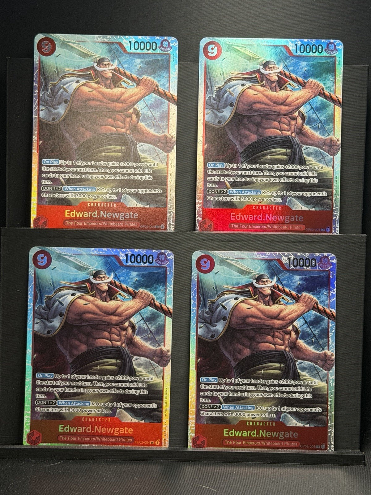 Edward Newgate (Reprint) OP02-004 SR Playset/x4 One Piece PRB01 English