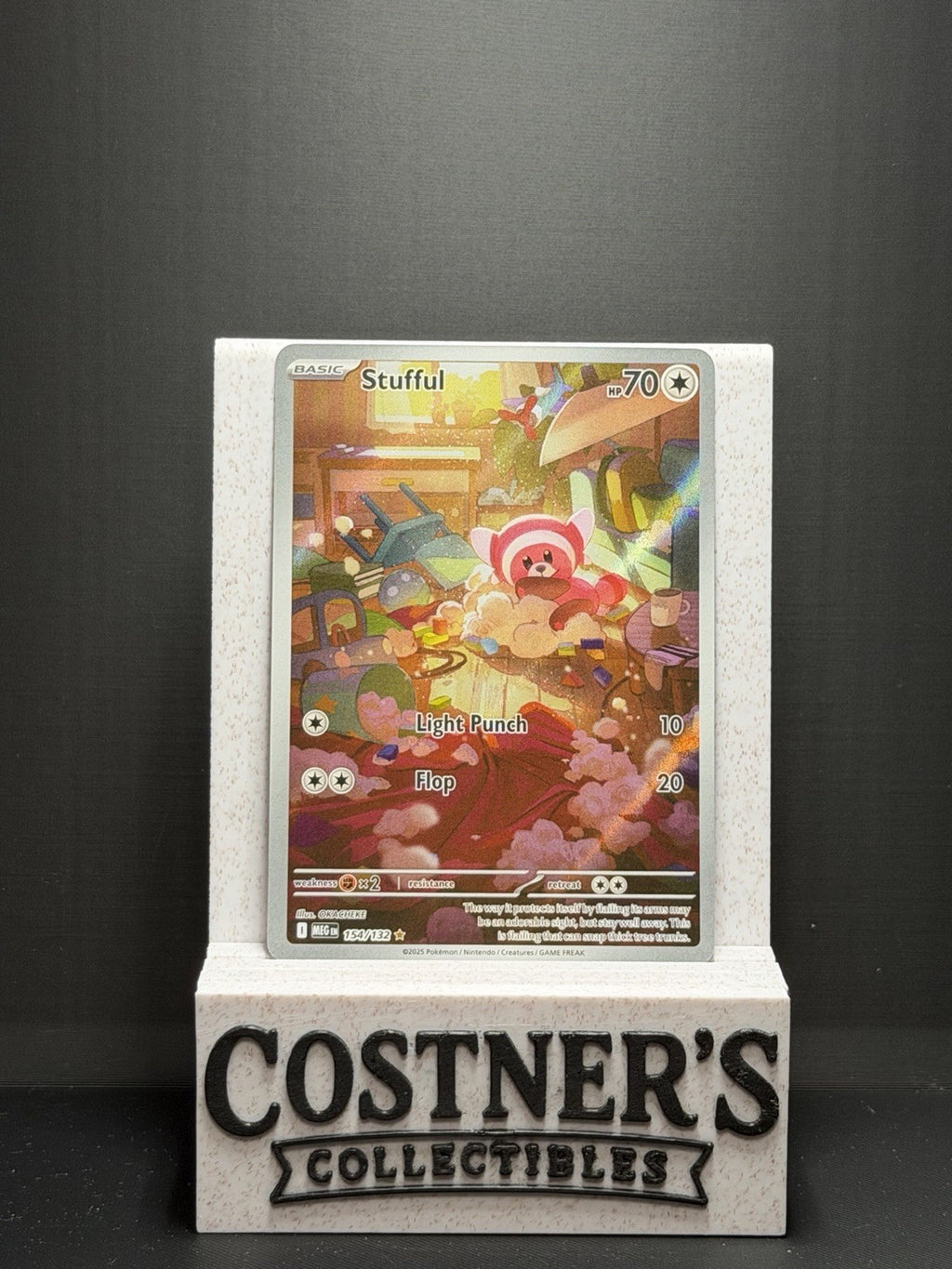 Stufful 154/132 Illustration Rare Pokémon Me01: Mega Evolution Holo