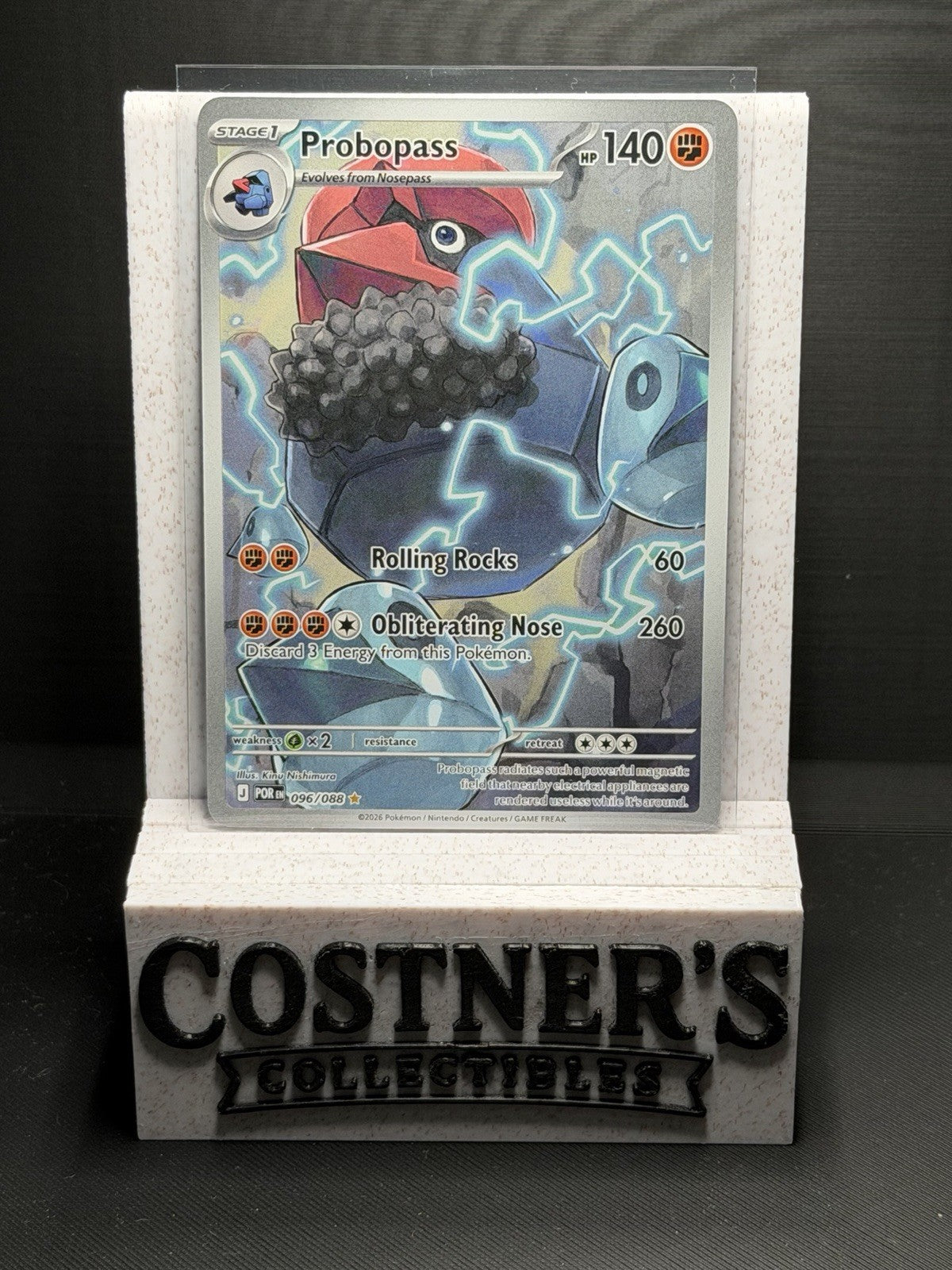 Probopass 096/088 Illustration Rare Pokemon Me03: Perfect Order Holo