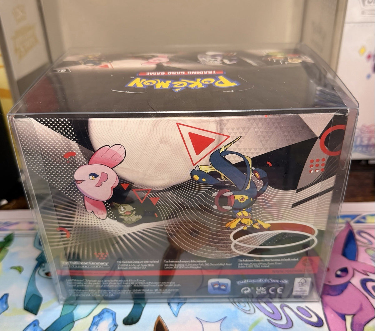Unova Mini Tin Display Sealed Tins In Display Pokemon TCG Black Bolt White Flare