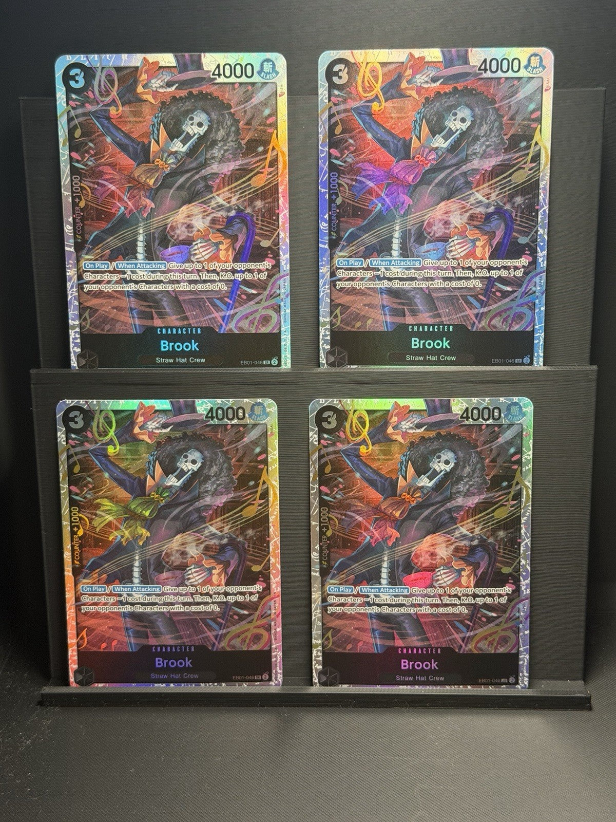 Brook - EB01-046 (Reprint) SR Play Set/x4 One Piece PRB02 - The Best English