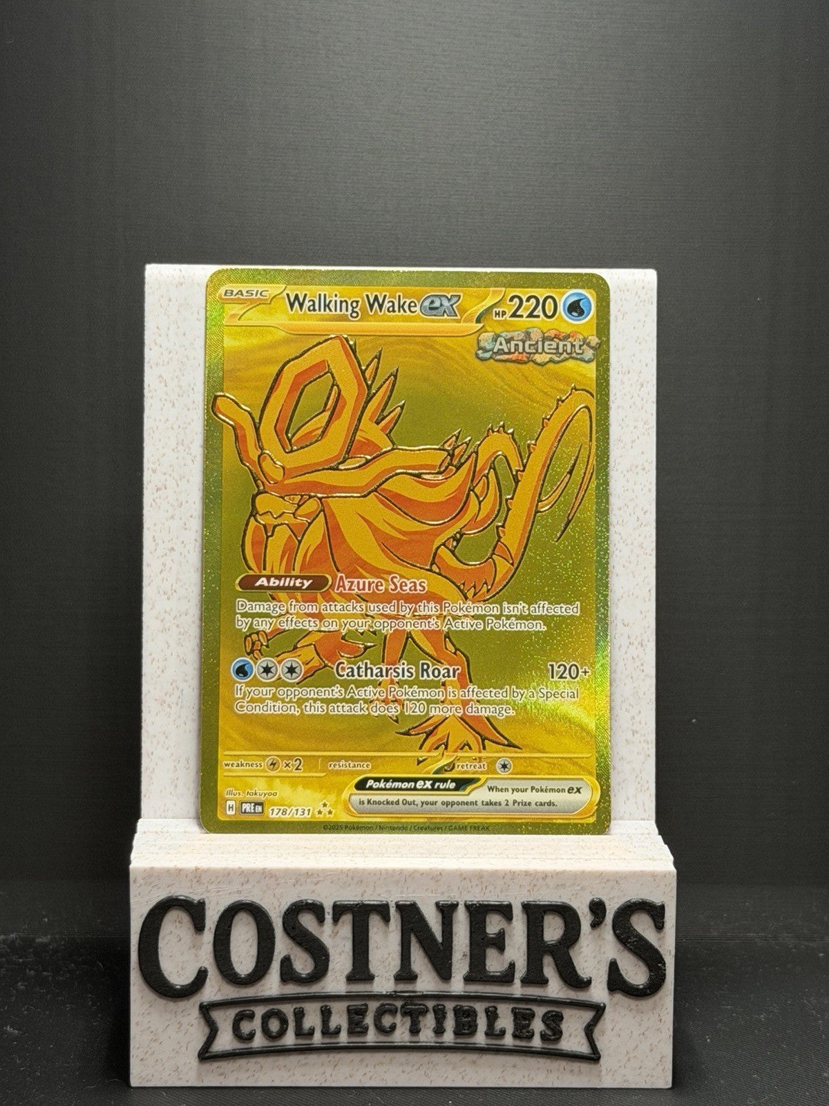 Walking Wake ex 178/131 Hyper Rare Pokémon Sv: Prismatic Evolutions Holo