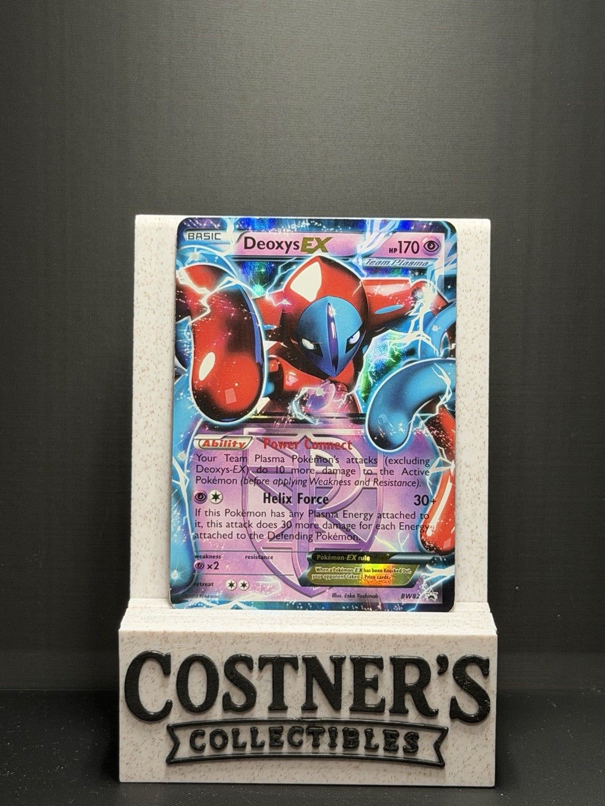 Deoxys EX (Team Plasma) Pokemon Promo BW82 Black & White Holo DMG
