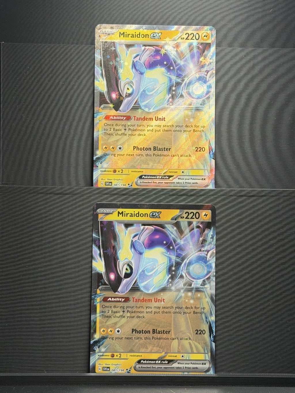 Miraidon ex 081/198 X2 Pokemon SV01: Scarlet & Violet Base Set Holo