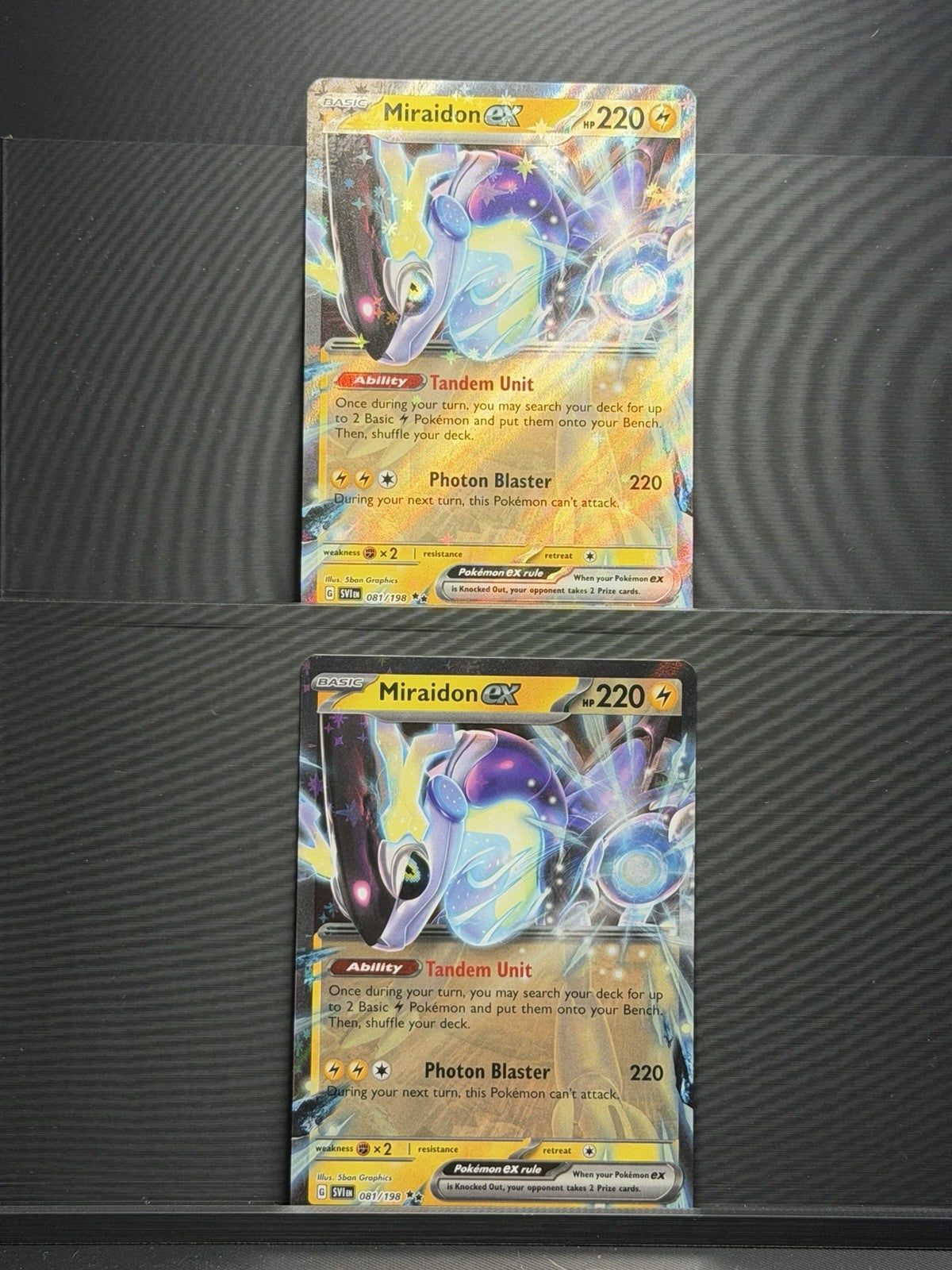 Miraidon ex 081/198 X2 Pokemon SV01: Scarlet & Violet Base Set Holo