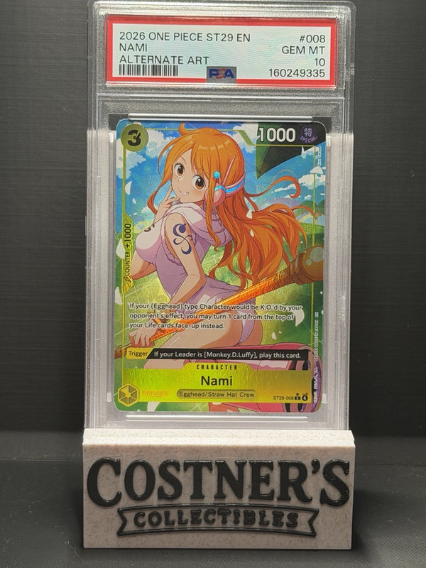 PSA 10 Nami (Full Art) ST29-008 St-29: Starter Deck 29 Egghead Foil English