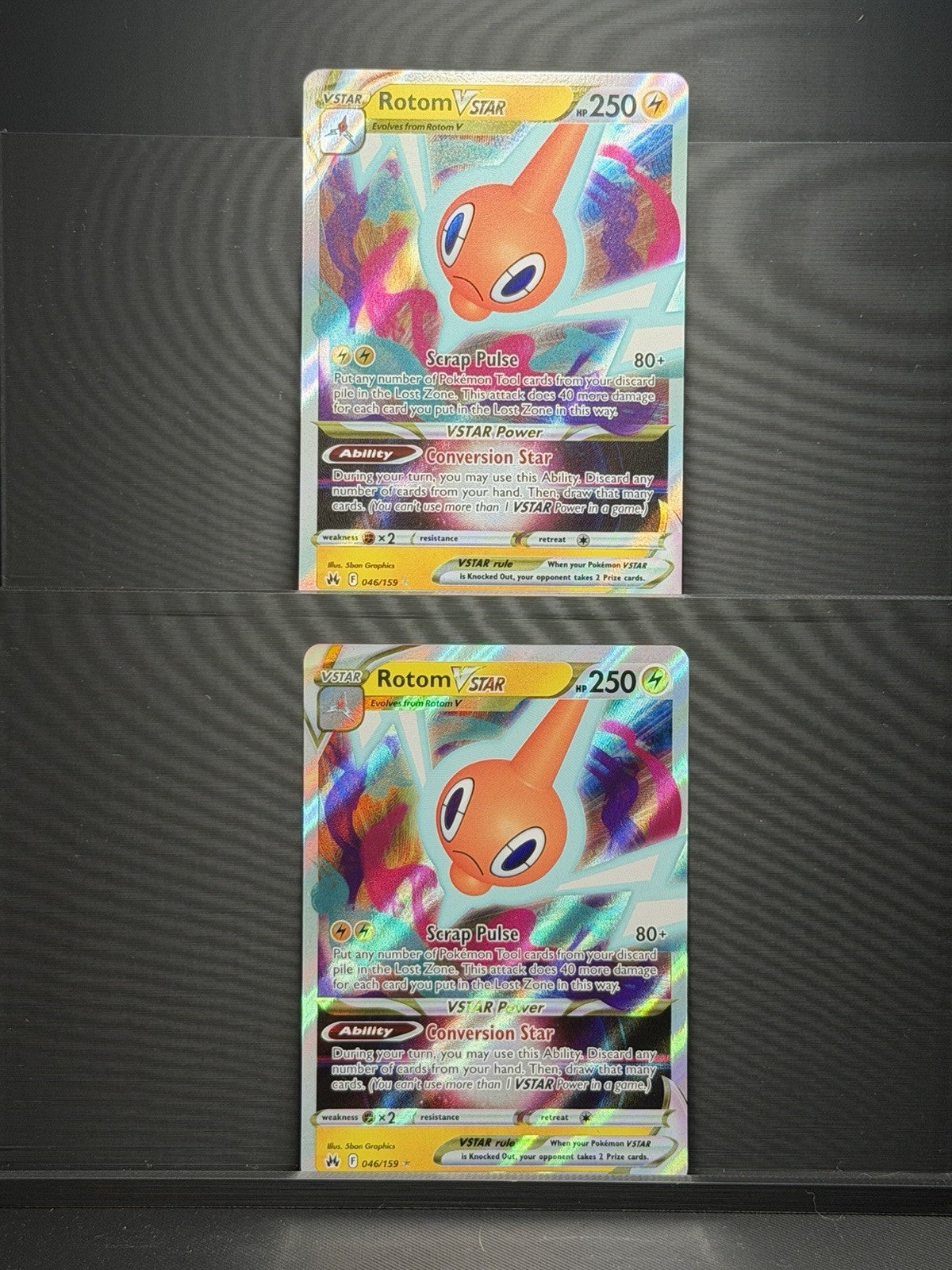 Rotom VSTAR 046/159 X2 Pokemon SWSH: Crown Zenith Holo