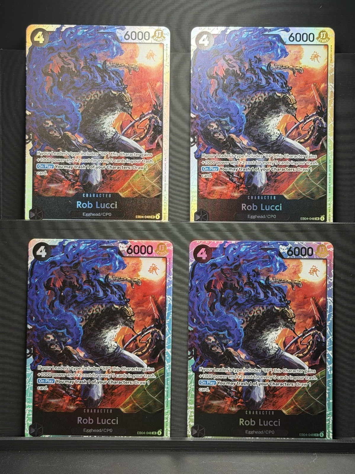 Rob Lucci EB04-048 SR Playset/X4 One Piece Adventure on Kami's Island English