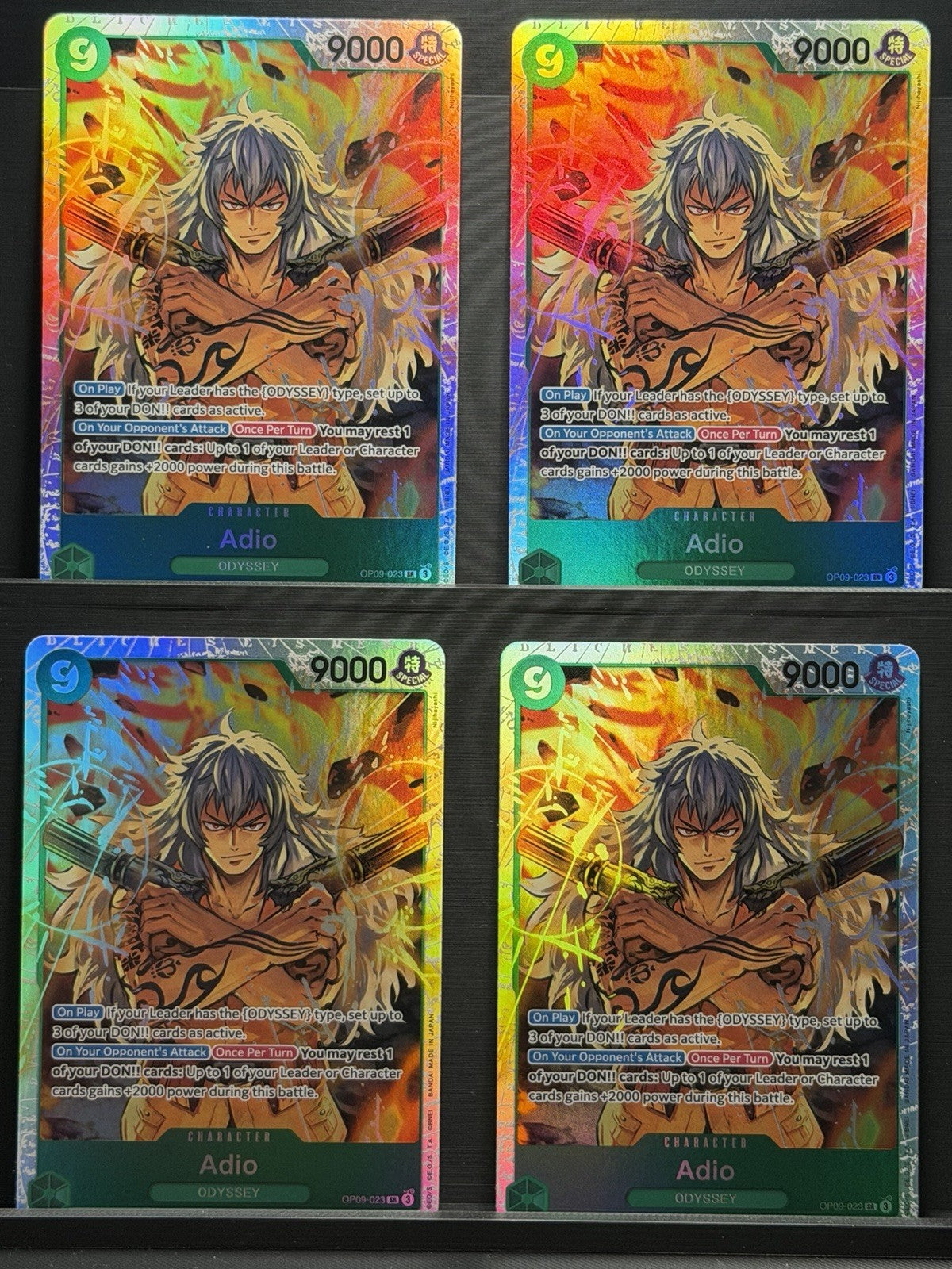 X4 Adio OP09-023 SR Playset One Piece Emperors in the New World Foil English