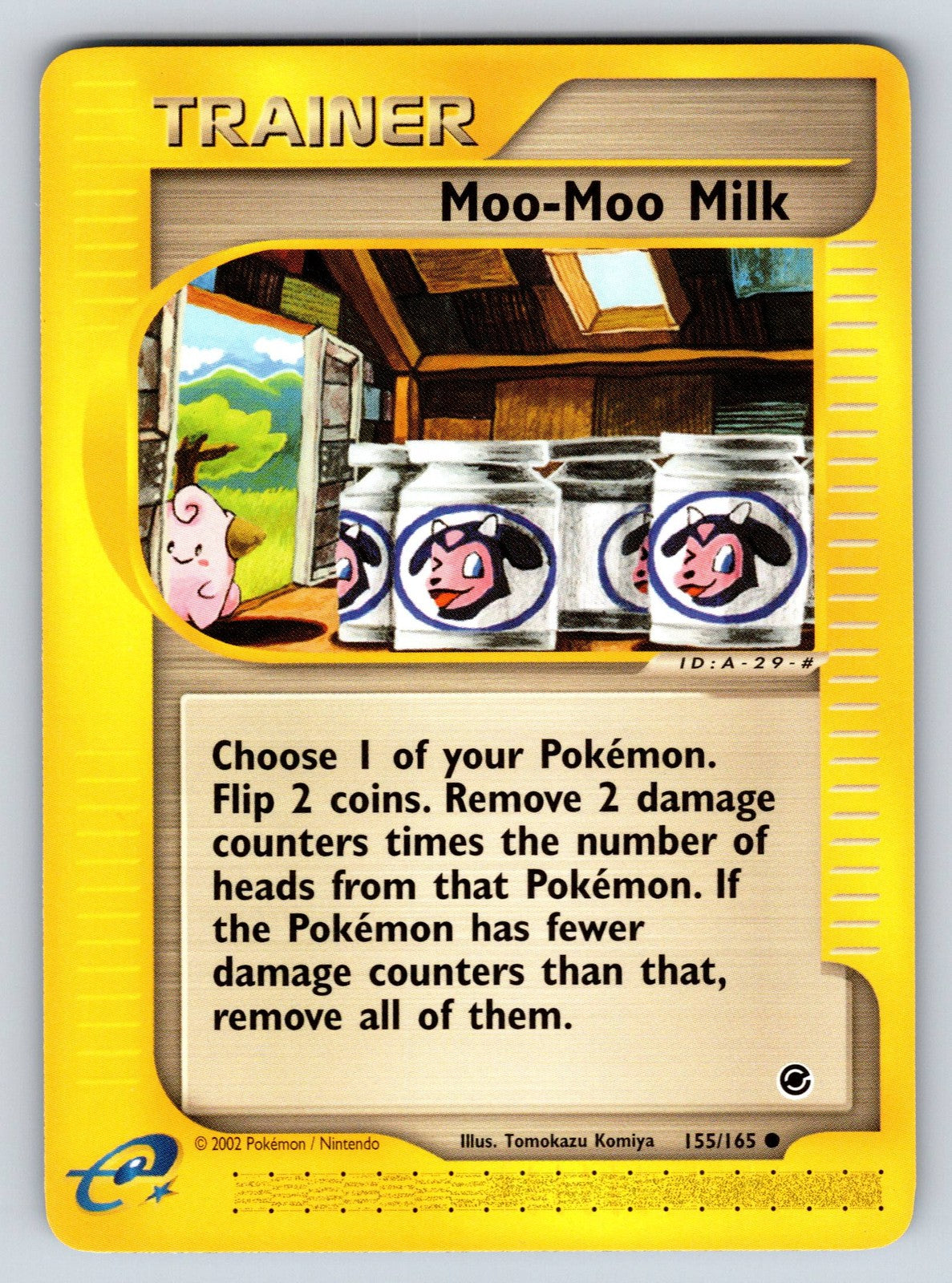 Moo-Moo Milk 155/165 Pokemon Expedition Base Set Regular MP