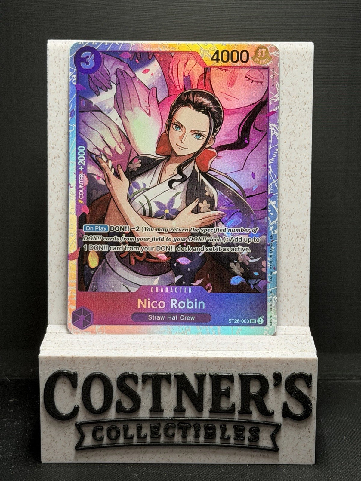 Nico Robin ST26-003 SR One Piece Starter Deck 26: Purple/Black Luffy English