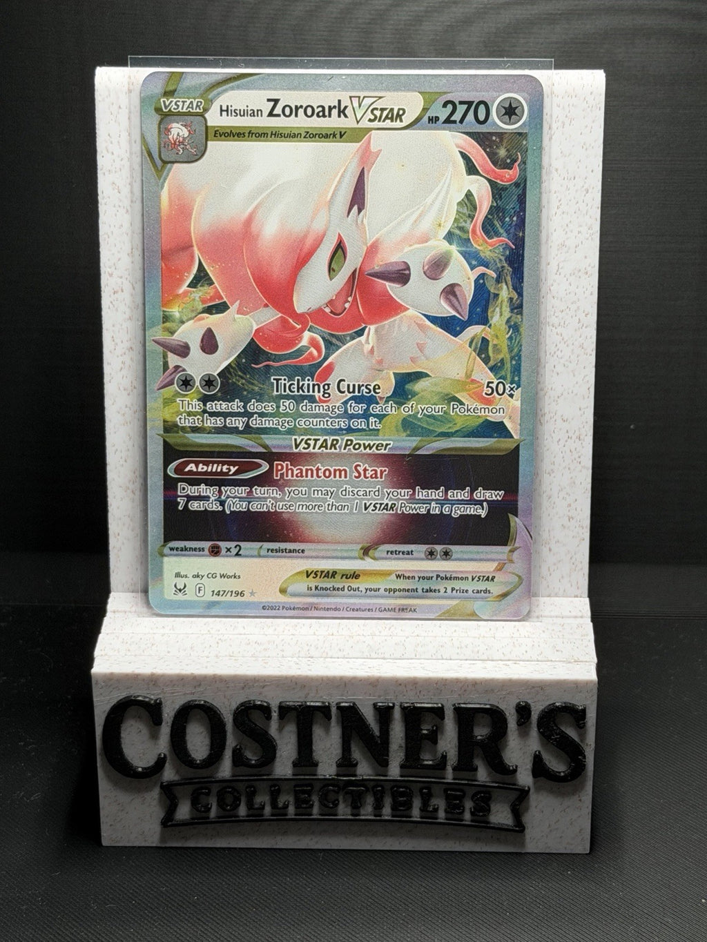Hisuian Zoroark VSTAR 147/196 Pokemon Swsh11: Lost Origin Holo