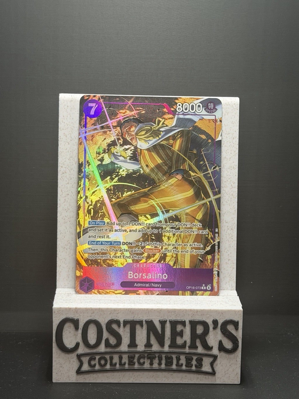 Borsalino (Alternate Art) OP16-073 One Piece The Time of Battle Foil English