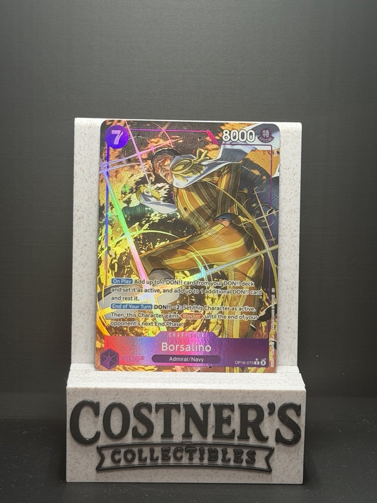 Borsalino (Alternate Art) OP16-073 One Piece The Time of Battle Foil English