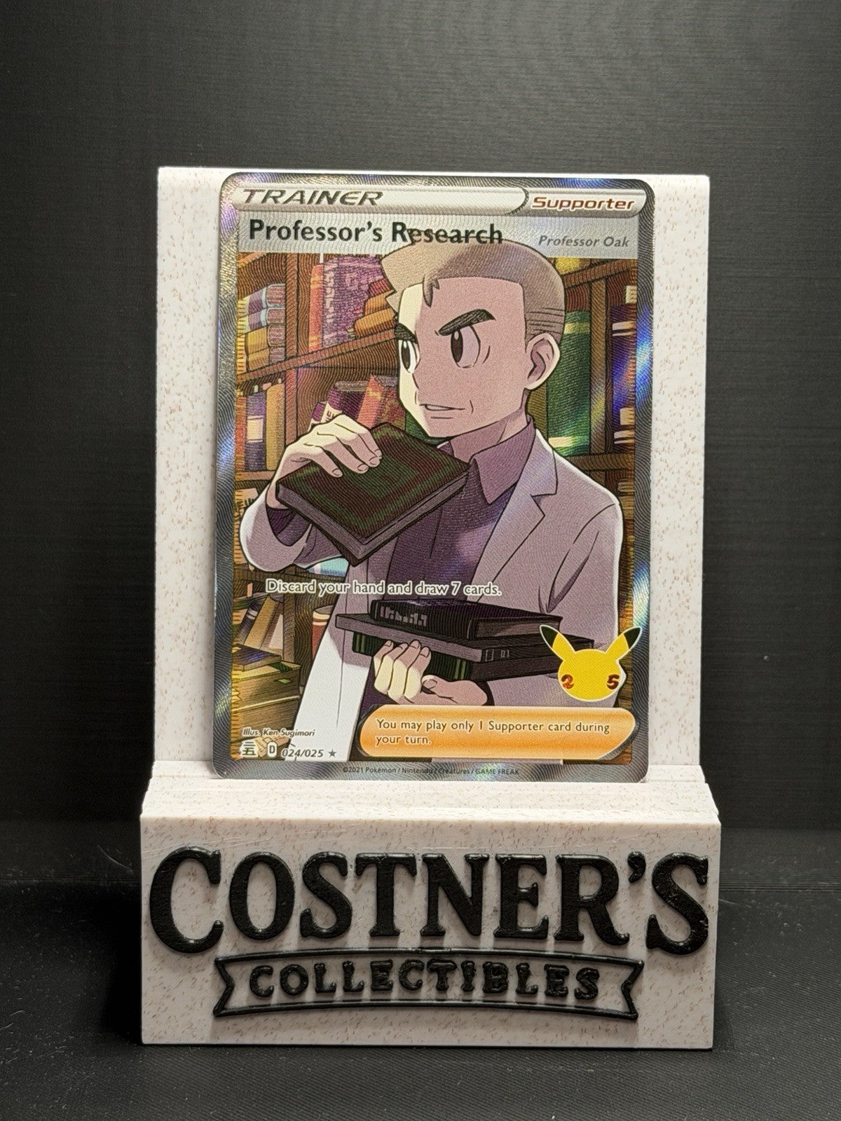 Professor's Research [Professor Oak] (Full Art) Pokemon 024/025 Celebrations