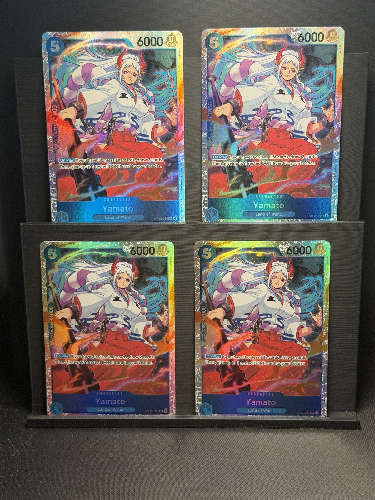 Yamato OP13-054 SR Play Set/x4 One Piece Carrying On His Will English NM