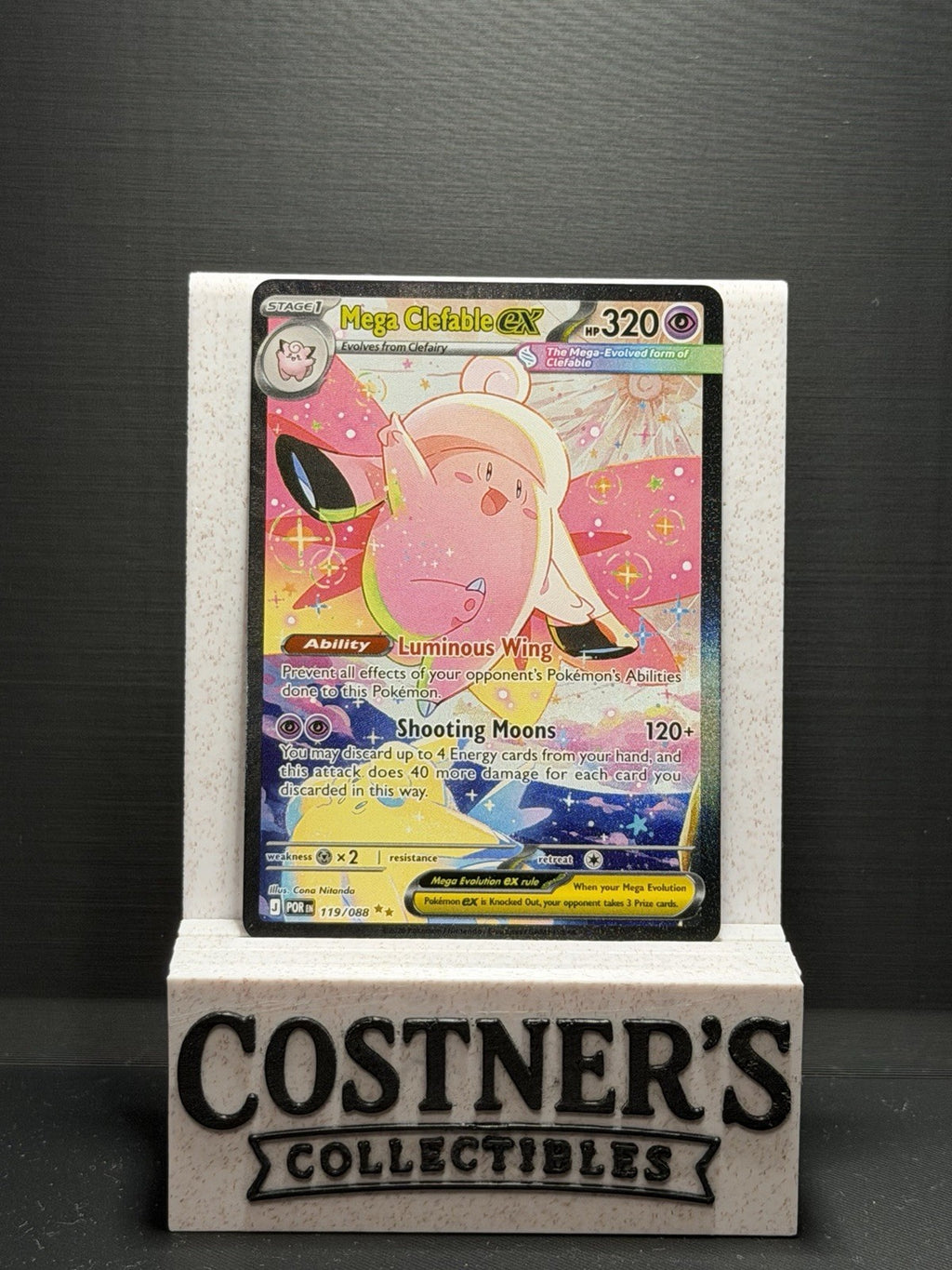 Mega Clefable ex 119/088 SIR Pokémon Me03: Perfect Order Holo