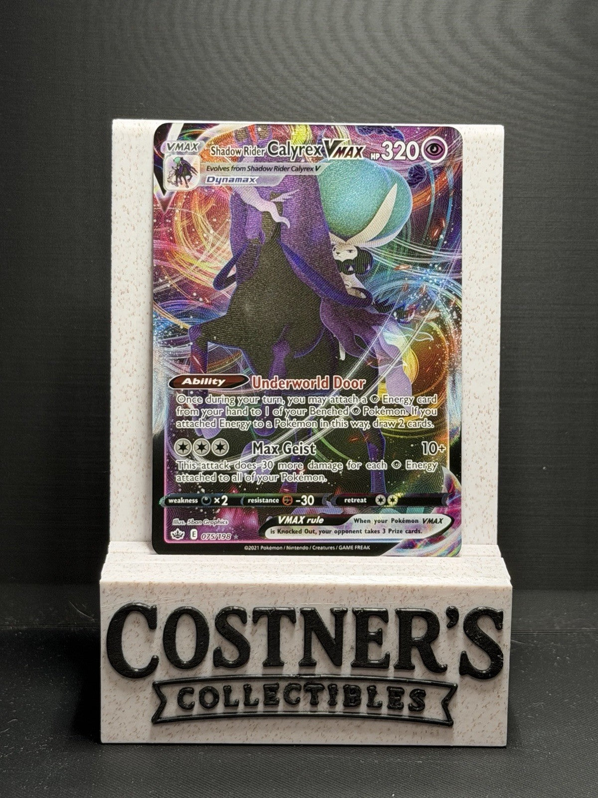 Shadow Rider Calyrex VMAX 075/198 Pokemon Swsh06 - Chilling Reign