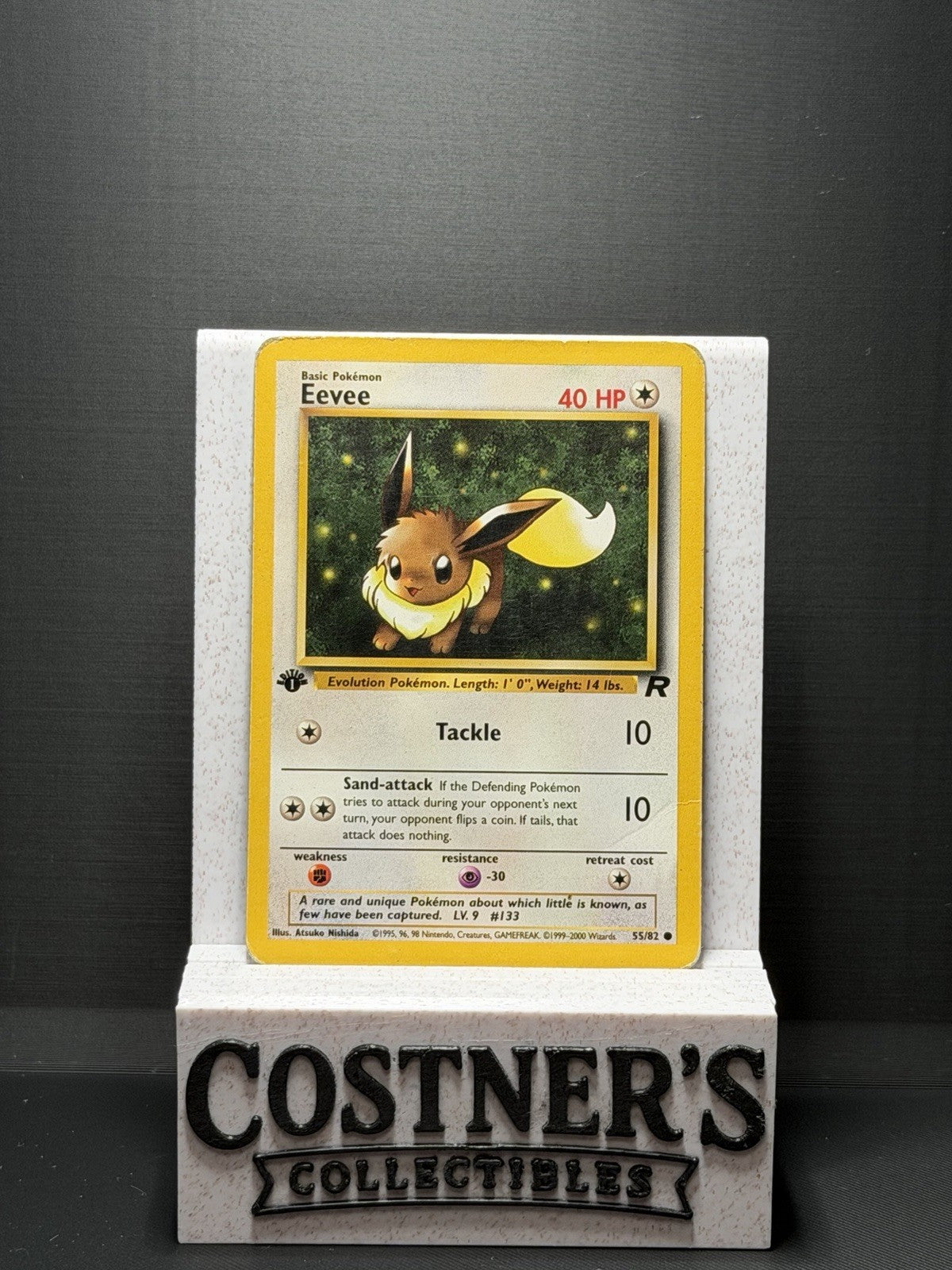 Eevee 55/82 First Edition Pokemon Team Rocket Regular DMG