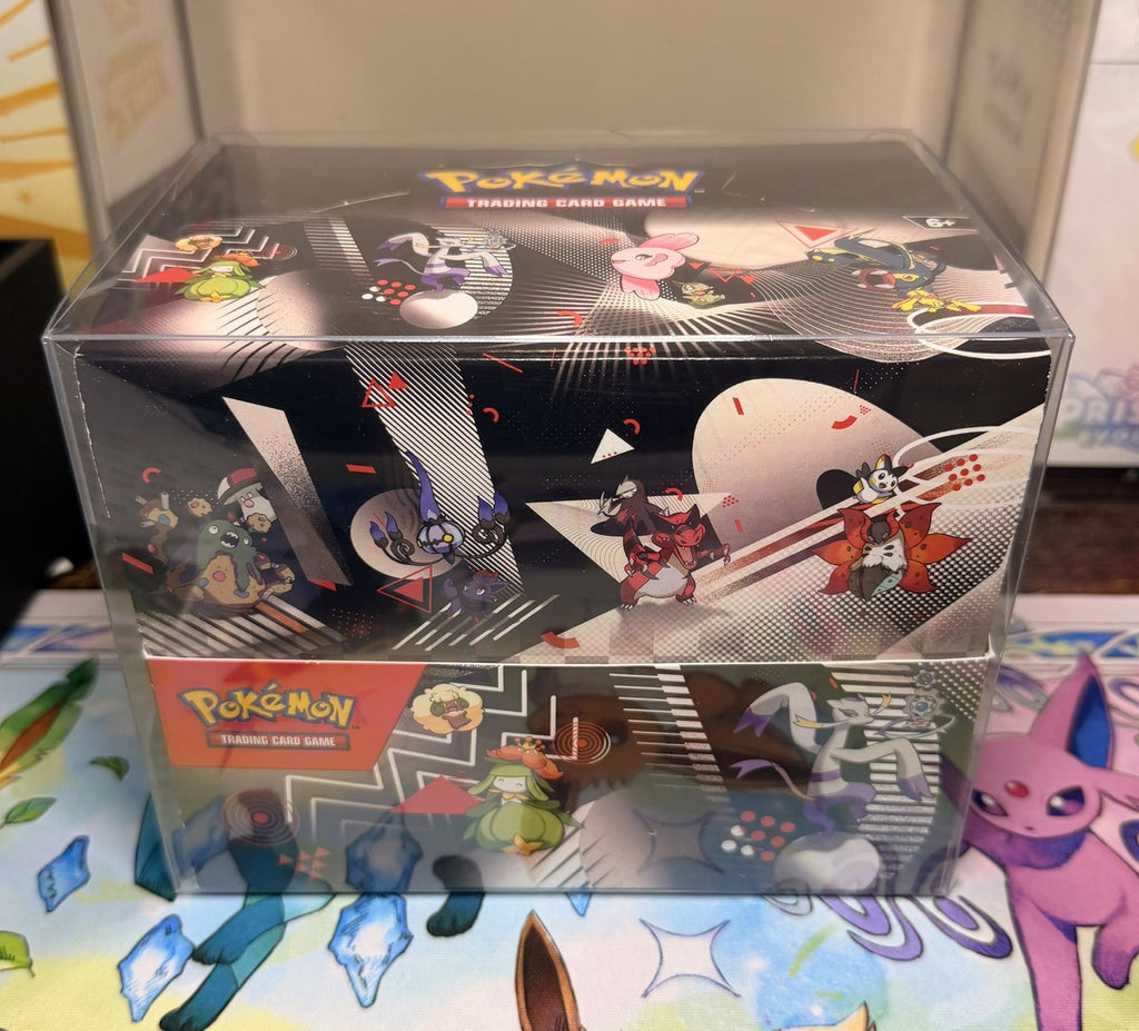 Unova Mini Tin Display Sealed Tins In Display Pokemon TCG Black Bolt White Flare